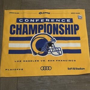 NWT Los Angeles Rams NFC Conference Championship Rally Towel Limited Edition